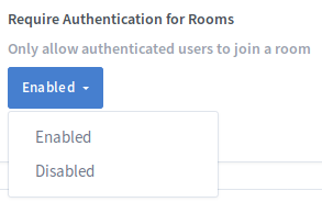 Greenlight Administrator Room Authentication